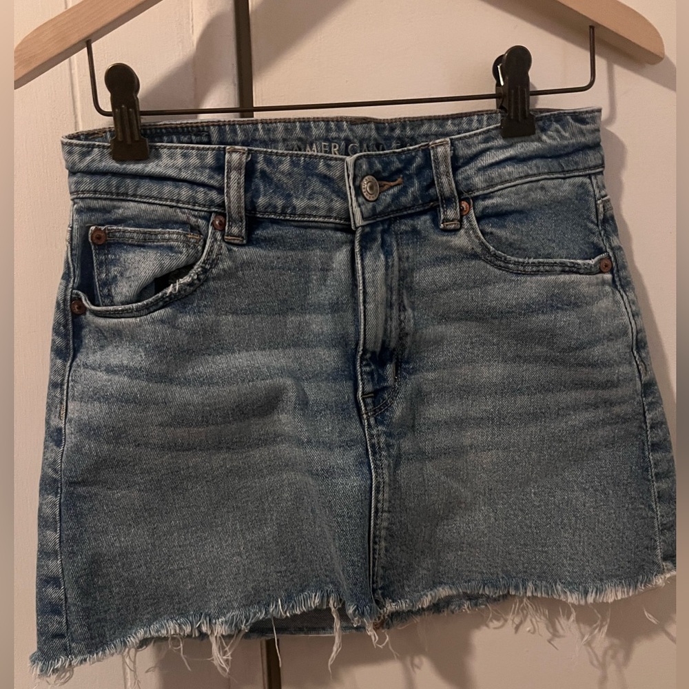 American Eagle Outfitters Blue Denim Mini Skirt